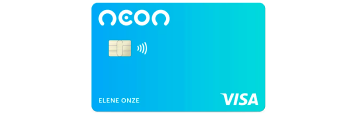 cartão banco neon